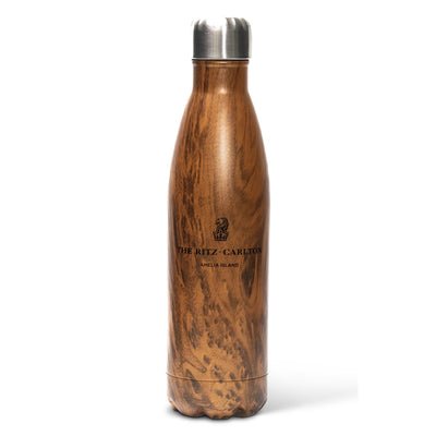 Wood Grain Stainless Steel Water Bottle