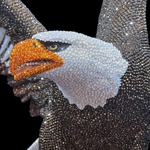Isabella Adams Aquila the Majestic American Bald Eagle Crystallized Sculpture