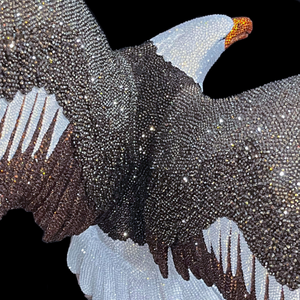 Isabella Adams Aquila the Majestic American Bald Eagle Crystallized Sculpture